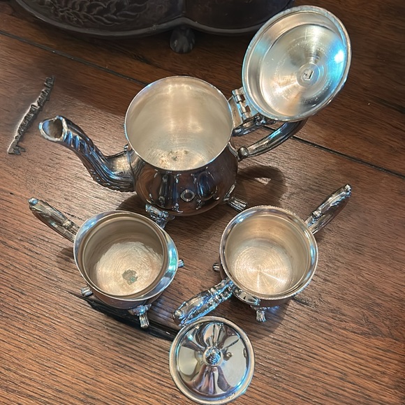 Elegant Godinger Petite Silver-plated Tea Set - Picture 4 of 8